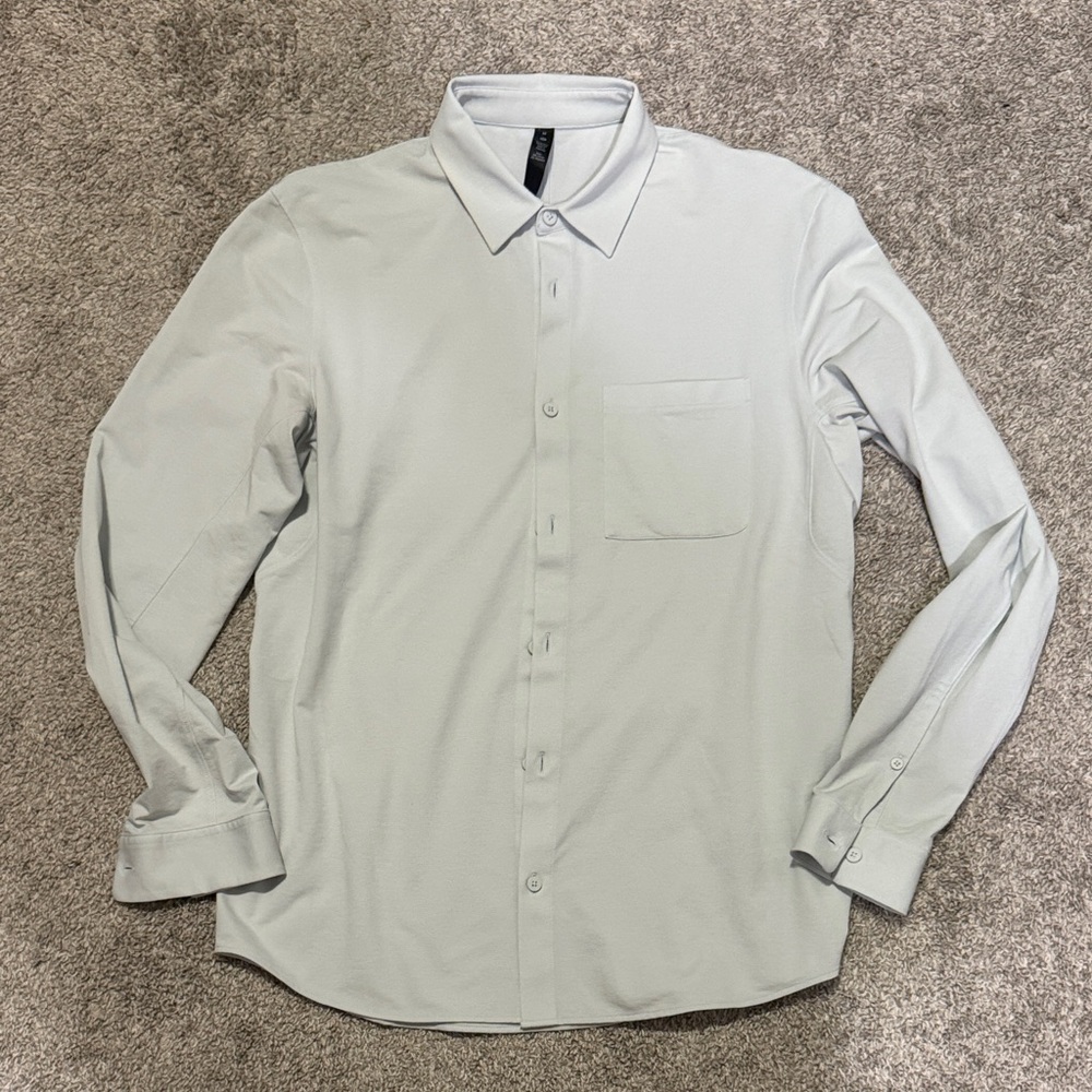 Lululemon Performance Aqua Button Up